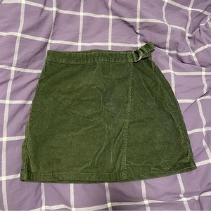 Hollister green skirt